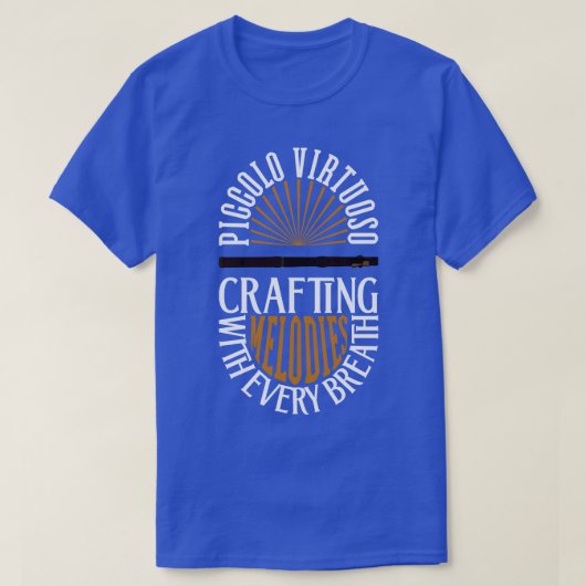 T-shirt Flûte Virtuoso Piccolo (Design devant)