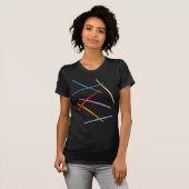 T-shirt Flûtes Colorées (Devant entier)