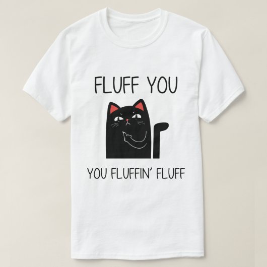 T-shirt Fluth you drôle cat (Design devant)