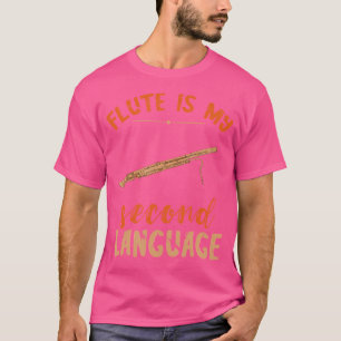 T-shirt Flutist Fluter Player Instrument de musique Second