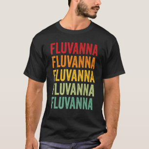 T-shirt Fluvanna County Virginia Rainbow Text Design