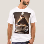 T-shirt fluviale du café (Devant)
