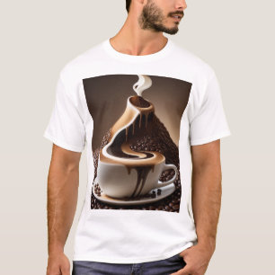 T-shirt fluviale du café
