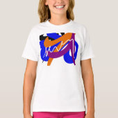 T-shirt Flux Abstrait dynamique (Devant)