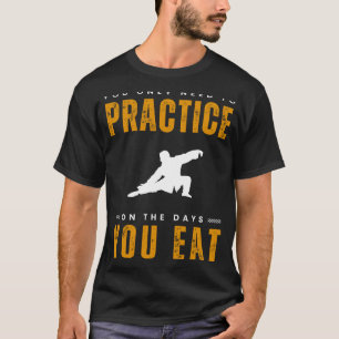 T-shirt Flux dans le rire avec Tai Chi Exercice Tee  Fin