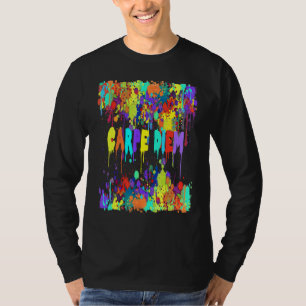 T-shirt Flux de course multicolore fou Carpe Diem 1