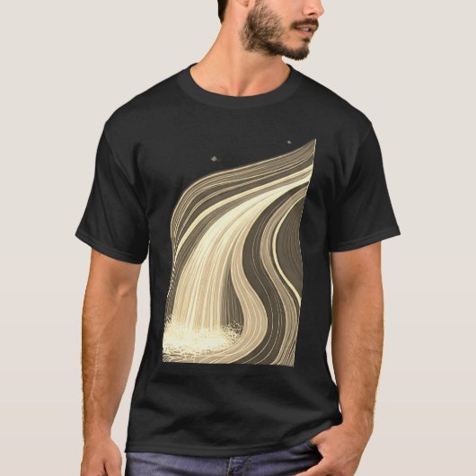 T-shirt Flux de la nature (Devant)