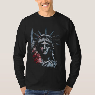 T-shirt Flux de liberté : Monochromatique rouge, blanc et