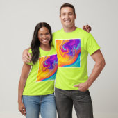 T-shirt Flux dynamique d'art liquide (Unisexe)