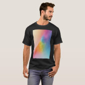 T-shirt Flux lumineux arc-en-ciel : Une vague pastel Abstr (Devant entier)