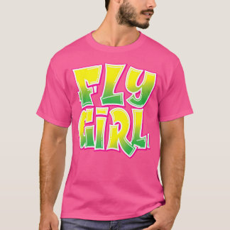 T-shirt Fly Girl 80S 90S Hip-Hop Danseuse Femmes Ados