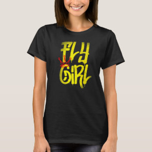 T-shirt Fly Girl 80s 90s Rap B Girl Old School Hip hop Gra