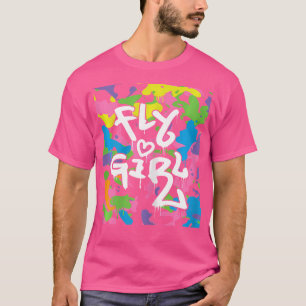 T-shirt Fly Girl - Camo Old School Hip hop Dancing Hiphop