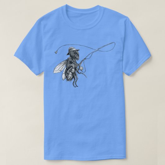 T-shirt FlyFishing noir et blanc (Design devant)