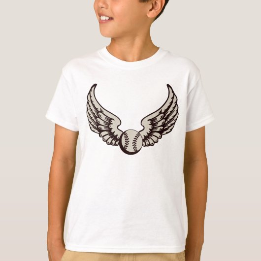 T-shirt Flying Baseball (Ball) pour les amateurs de baseba (Devant)