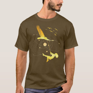 T-shirt Flying Bird with Girl on the Swing Imaginaire Drea