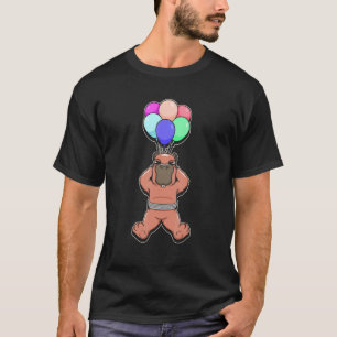 T-shirt Flying Capybara Whisperer Animal Cavy Rodent Ballo