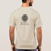 T-shirt Flying Fisherman Flying Reel Artwork Design Trout  (Dos)