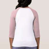T-shirt Flying Free Pink Raglan (Dos)