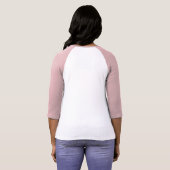 T-shirt Flying Free Pink Raglan (Dos entier)