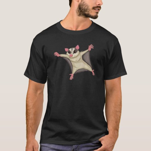 T-shirt Flying Kite Squirrel  Squirrels Animal  Graphic (Devant)