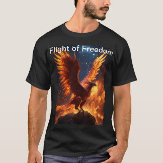 T-shirt "Flying Majesty : Falcon Bird Design T-shirt"