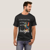 T-shirt Flying Mythical Creature Cool Dragon Flame Spewing (Devant entier)