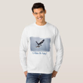 T-shirt Flying Osprey with Walleye Fish HDR Photo (Devant entier)