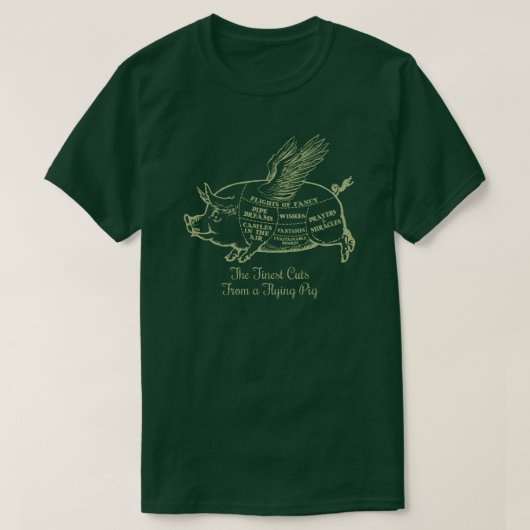 T-shirt Flying Pig Cuts (Design devant)