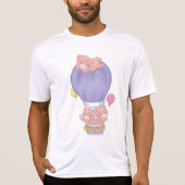 T-shirt Flying Piggies in Hot Air Balloon (Devant)
