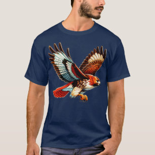 T-shirt Flying Red Tail Hawk