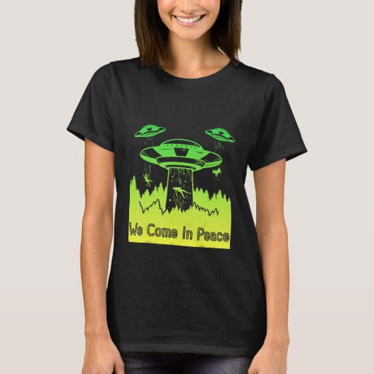 T-shirt Flying Saucer UFO Astronauts are Aliens 10 (Devant)