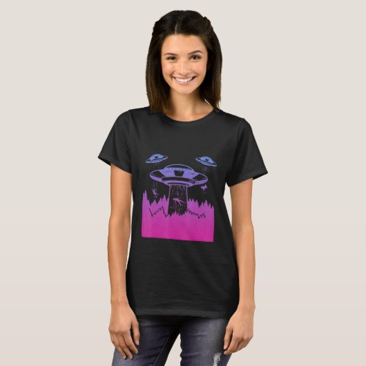 T-shirt Flying Saucer UFO Astronauts are Aliens 5 (Devant entier)