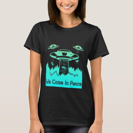 T-shirt Flying Saucer UFO Astronauts are Aliens 9 (Devant)