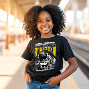 T-shirt Flying Scotsman 1923 Train LNER. Locomotive à vape