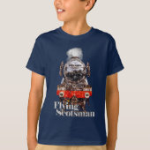 T-shirt Flying Scotsman – Steam Locomotive Illustration (Devant)