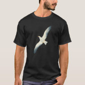 T-shirt Flying Seagull Seabird Bird Wings Wide Open Cool W (Devant)