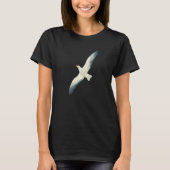 T-shirt Flying Seagull Seabird Bird Wings Wide Open Cool W (Devant)