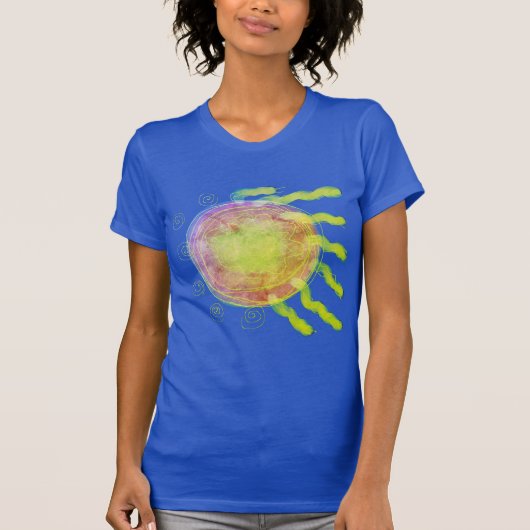 T-shirt Flying Sun Original Abstrait Wearable Art (Devant)