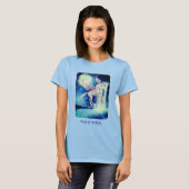 T-shirt Flying Unicorn Waterfall Fantasy Horse Art (Devant entier)