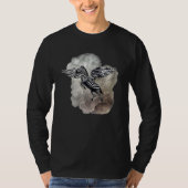 T-shirt Flying Zebra in Storm Clouds (Devant)