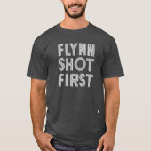 T-shirt Flynn a tiré d'abord - le blanc (Devant)