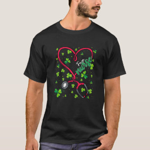 T-shirt FNP Infirmière St. Patricks Day Love Stethoscope R