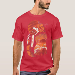 T-shirt Fo Kitsune Japonais Kami Inari Neuf Quotée Fo