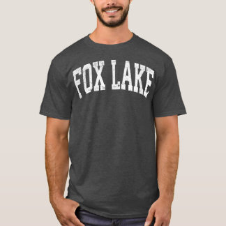 T-shirt Fo Lake Illinois Il Vintage Athletic Sports Design