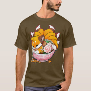 T-shirt Fo Ramen nouilles japonaises mignonnes Kawaii Anim