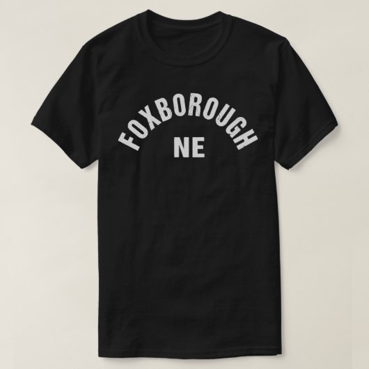 T-shirt Foborough MA New England NE Mass Classic New Engla (Design devant)