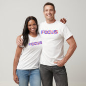 T-shirt Focus Anaglyph 3D Ironie Minimale Moderne (Unisexe)