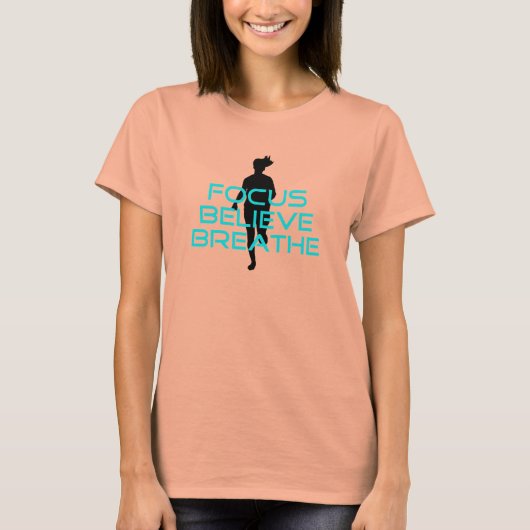 T-shirt Focus Croire Breathe Aqua (Devant)