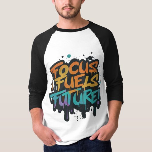 T-shirt Focus Fuels Future : allumez votre ordinateur (Devant)
